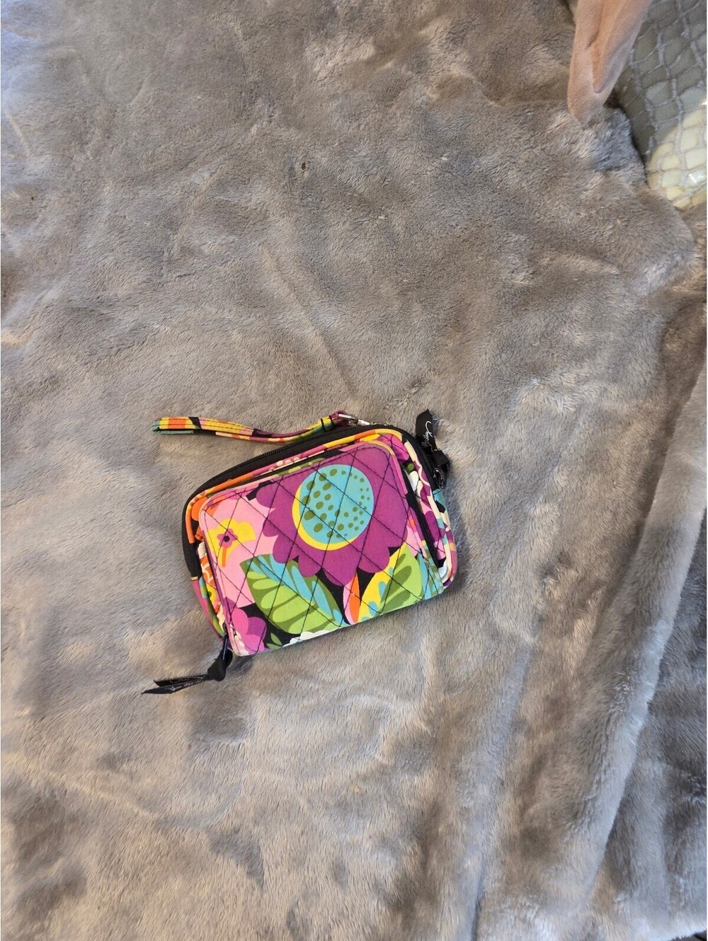Vera Bradley Floral Quilted Wristlet Wallet